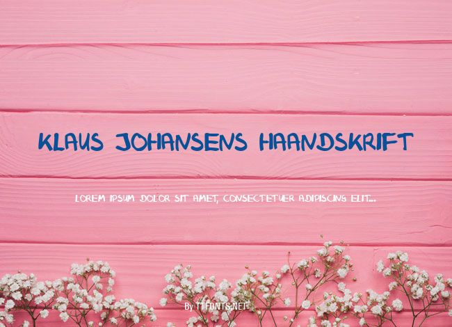 Klaus Johansens haandskrift example